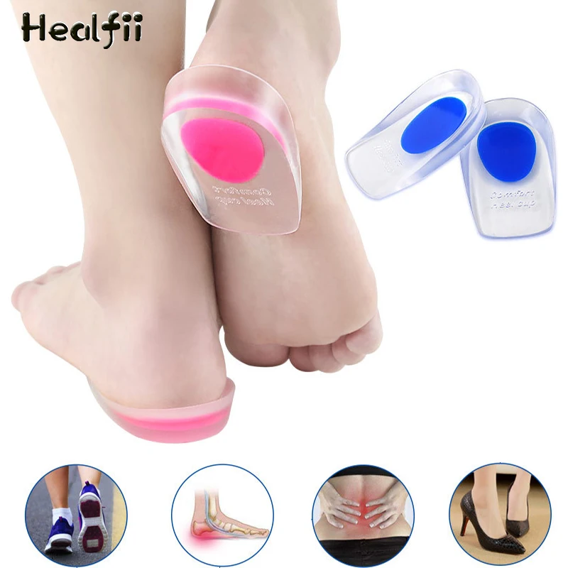 

GEL Heel Pad Soft Shock-absorbing Insole Silicone Heel Coaster Support Pad Plantar Fasciitis Pad Heel Spur Relief Toe Pain