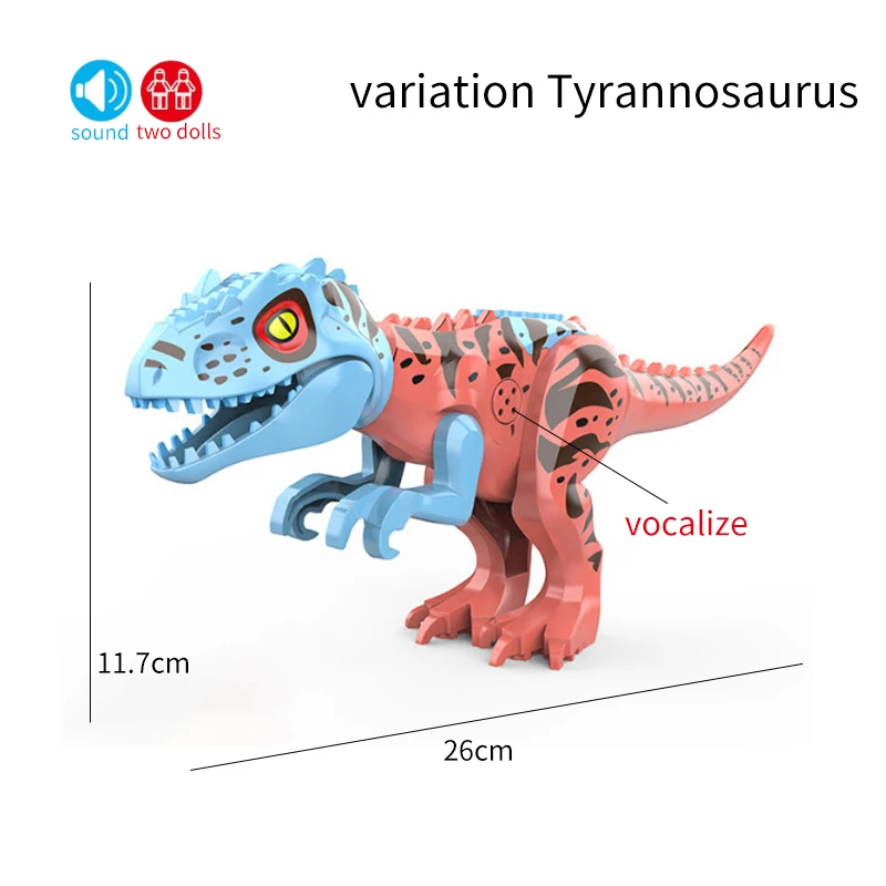Конструктор Мир Юрского периода 2 фигурки динозавров стиgimoloch Voice Dino Park
