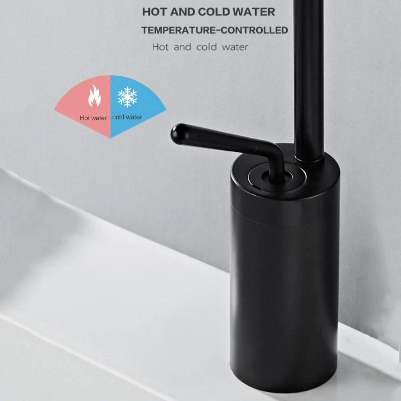 

Black Paint Resistant High Temperature Pressure Hot Cold Wash Basin Faucet 667A