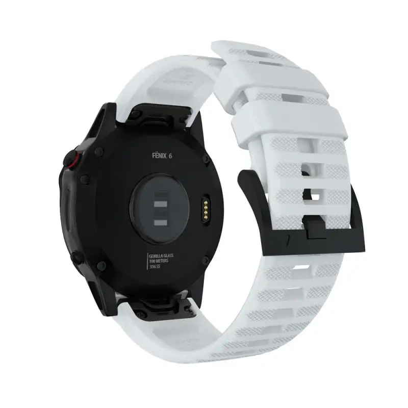 Ремешок для наручных часов Garmin Fenix 6 6X6 S 5S 5 5X Plus 3HR Forerunner силиконовый быстросъемный