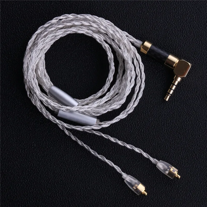 BGVP 5N OCC DM5 посеребренный кабель для наушников SE846 высокая частота повышен 8 Strand MMCX с