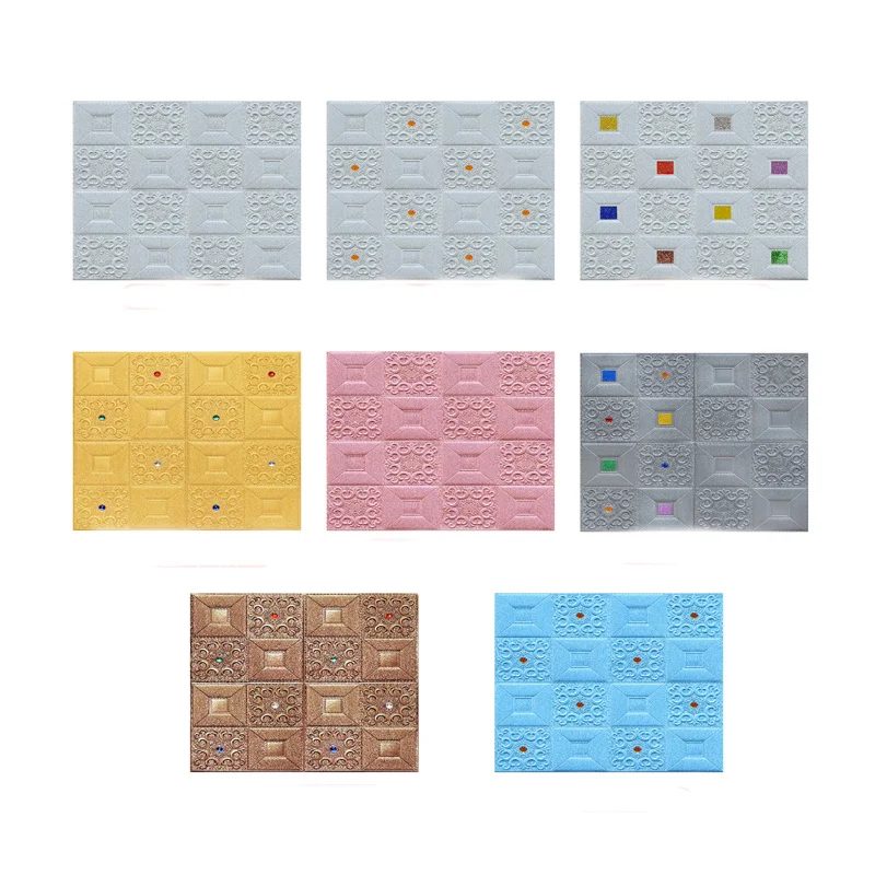 

New Anti-noise DIY Background Roof Decoration 3D Self-adhesive Foam Waterproof Wall Stickers Ceiling Home Decoration Wallpaper
