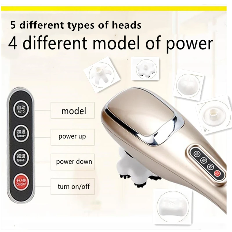 5 в 1 Электрический массажер для шеи молоток массаж спины Relax Многофункциональный