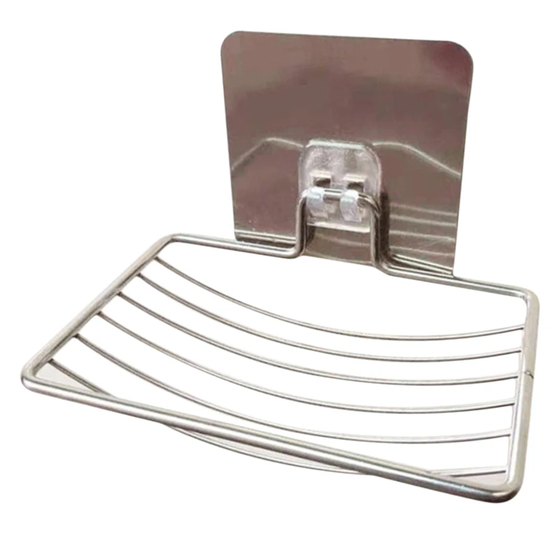 

Stainless Steel Soap Dish Bathroom Storage Soap Rack Plate Box Container Wall Storage Rack Holder Bathroom Storage Tools