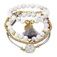 fashion jewelry bohemian 4pcs women beads tassel charm bracelet bangle setjewelry gift elegant lady boho tassel bracelet %d0%b1%d1%80%d0%b0%d1%81%d0%bb%d0%b5%d1%82