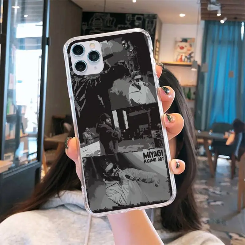

Hajime MiyaGi Andy Panda Phone Case Transparent for iPhone 6 7 8 11 12 s mini pro X XS XR MAX Plus cover funda shell