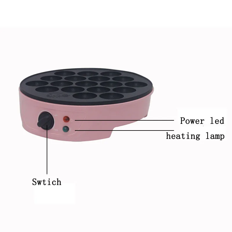 

Household Small electric Octopus Balls Machine 18 holes Takoyaki Maker BBQ Grill mini Frying pan baking plates