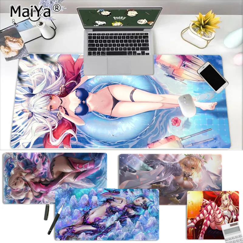 

Maiya Sexy Girl Beautiful Anime Mouse Mat Speed/Control Version Large Gaming Mouse Pad