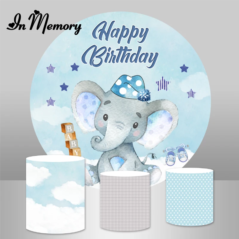 Фоны InMemory круглые для студийной фотосъемки новорожденных и детей с изображением