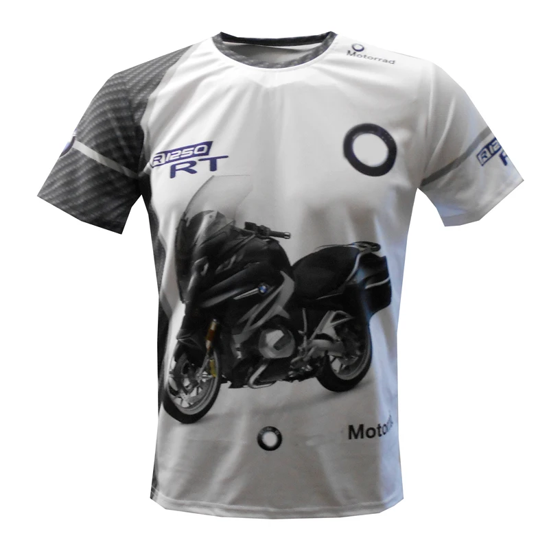 

R1250R RT RS Motorcycle ADVENTURE Motos Locomotive Riding Quick Dry Short Sleeve For BMW Motorrad Motocross Summer T-shirt Men's