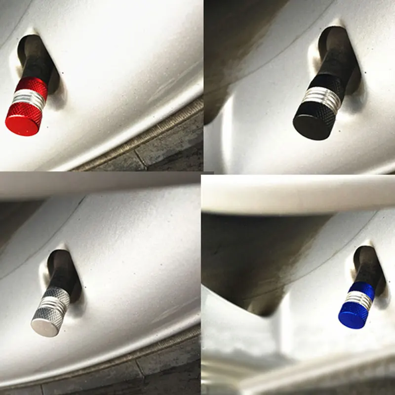 4 шт./компл. колпачки штоков клапанов пневматических колес из алюминиевого сплава