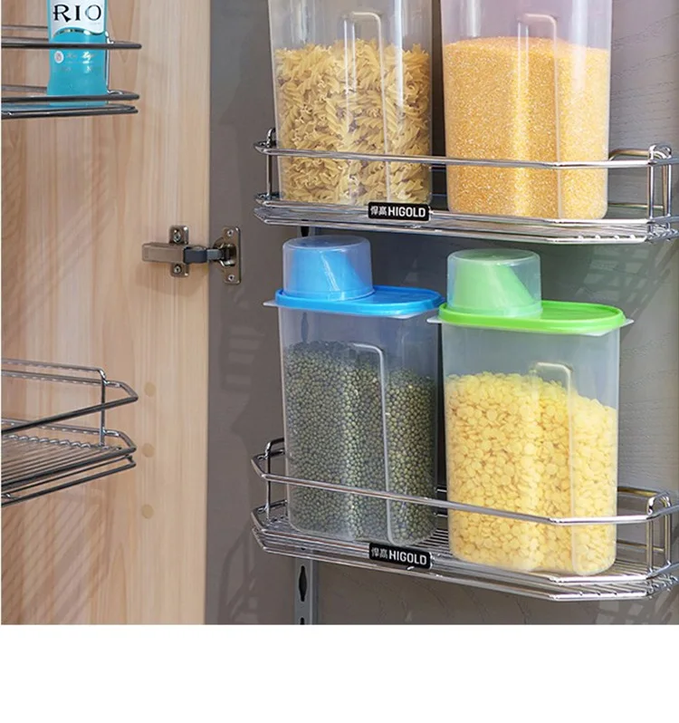 Пластиковая закупориваемая банка кухонное Хранение продуктов коробка ведро для