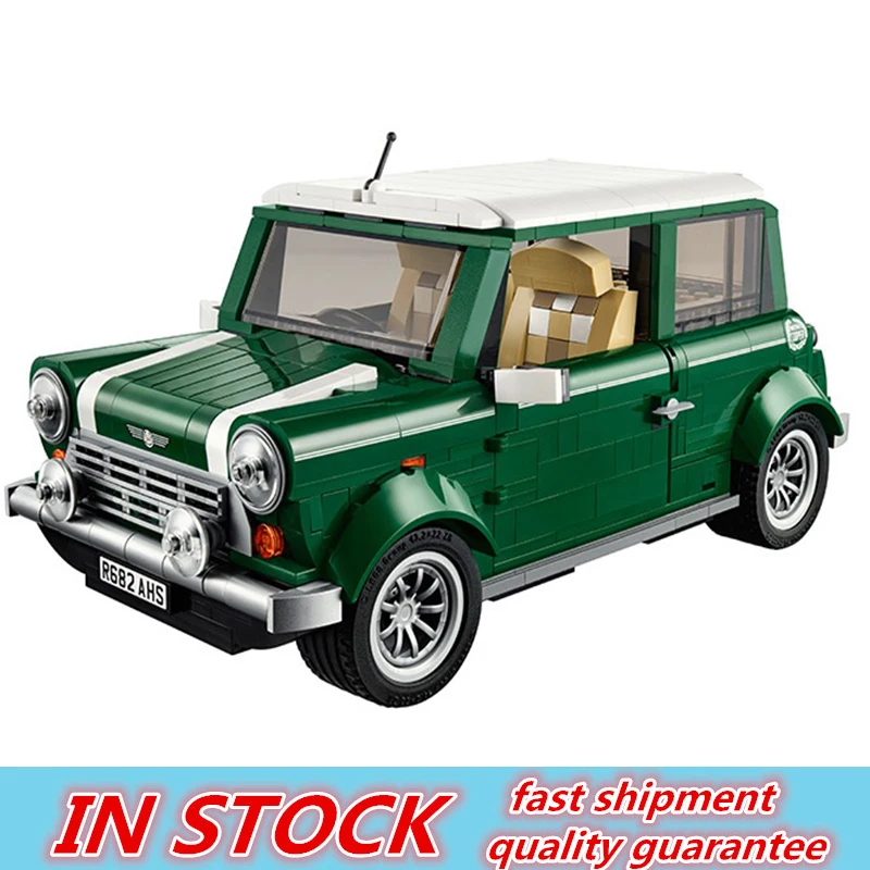 

108PCS Technic 21002 Green Classic Car MINI Cooper Building Toys Blocks Bricks Toys for Children