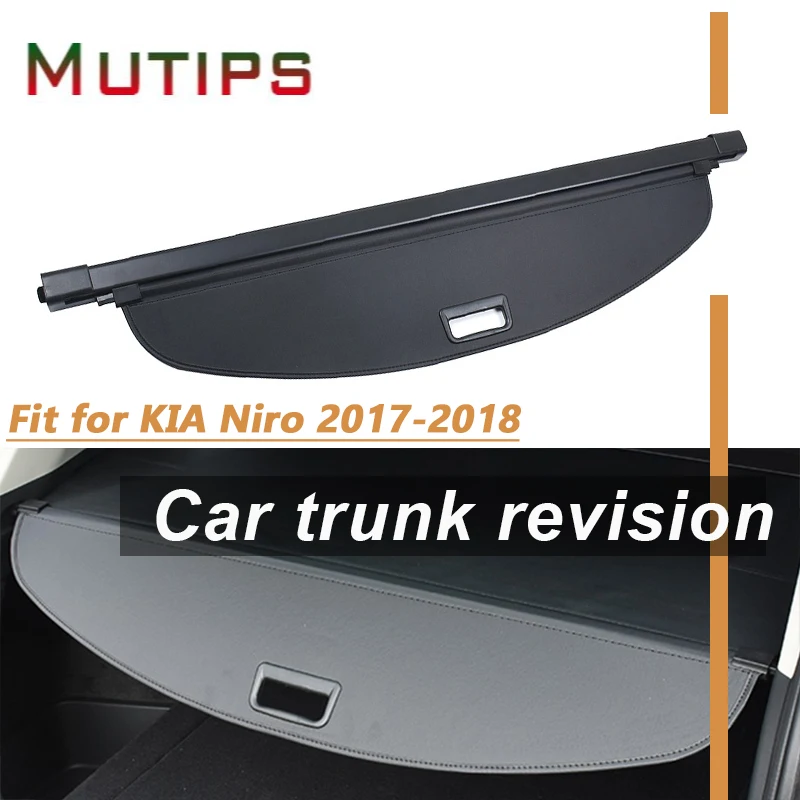 

Мульти 1 компл. Автомобильный задний багажник Грузовой чехол для Kia Niro 2017 2018 автомобильный Стайлинг Черный защитный козырек автомобильные а...