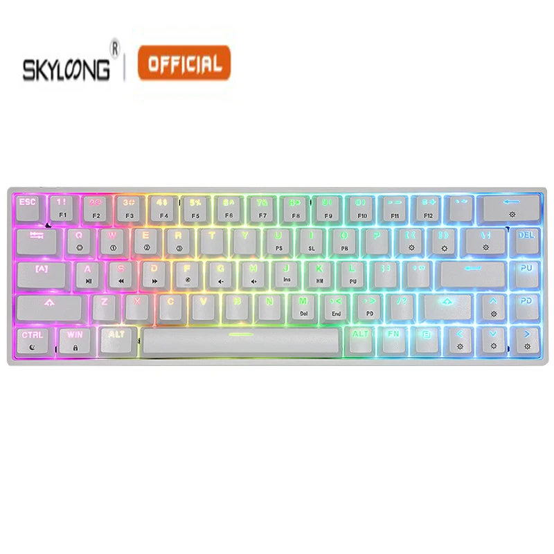 Клавиатура игровая Механическая SKYLOONG GK68 68 клавиш со съемным кабелем | Компьютеры