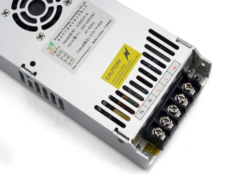 Лучшая цена 220v-5v60a300w импульсного источника питания г-энергии питания meanwell chuanglian 5V 40A видео стена светодиодный матричный дисплей