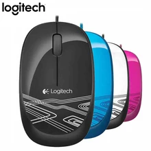 Проводная мышь logitech M105 для 1000 точек/дюйм, поддержка кабеля, официальная проверка рабочего стола для Mac OS Windows, Офисная мини-мышь
