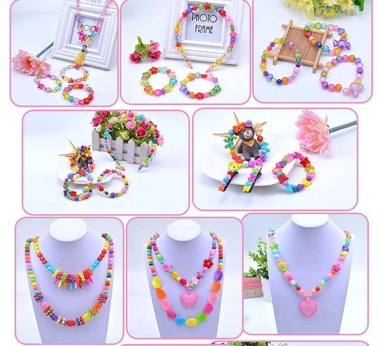 

1000Pcs DIY Handmade Beaded Toy with Storage Box Creative Girl Jewelry Bracelet Jewelry Making Toys Educational Children Gift