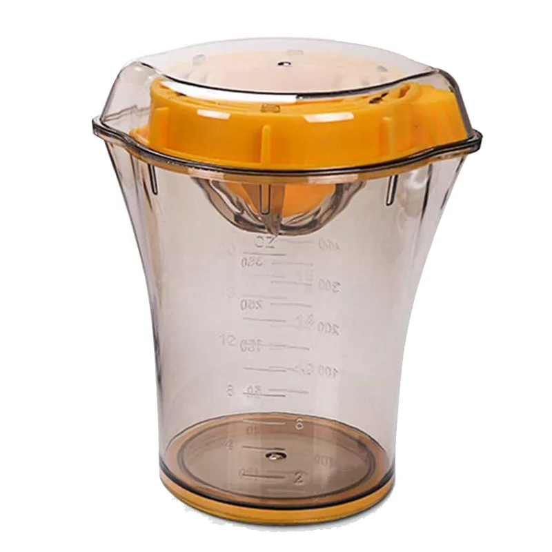 

Orange Squeezer,Citrus Lemon Orange Hand Juicer,Lemon Squeezer with Strainer and Container Cup,Manual Juicer,Yellow