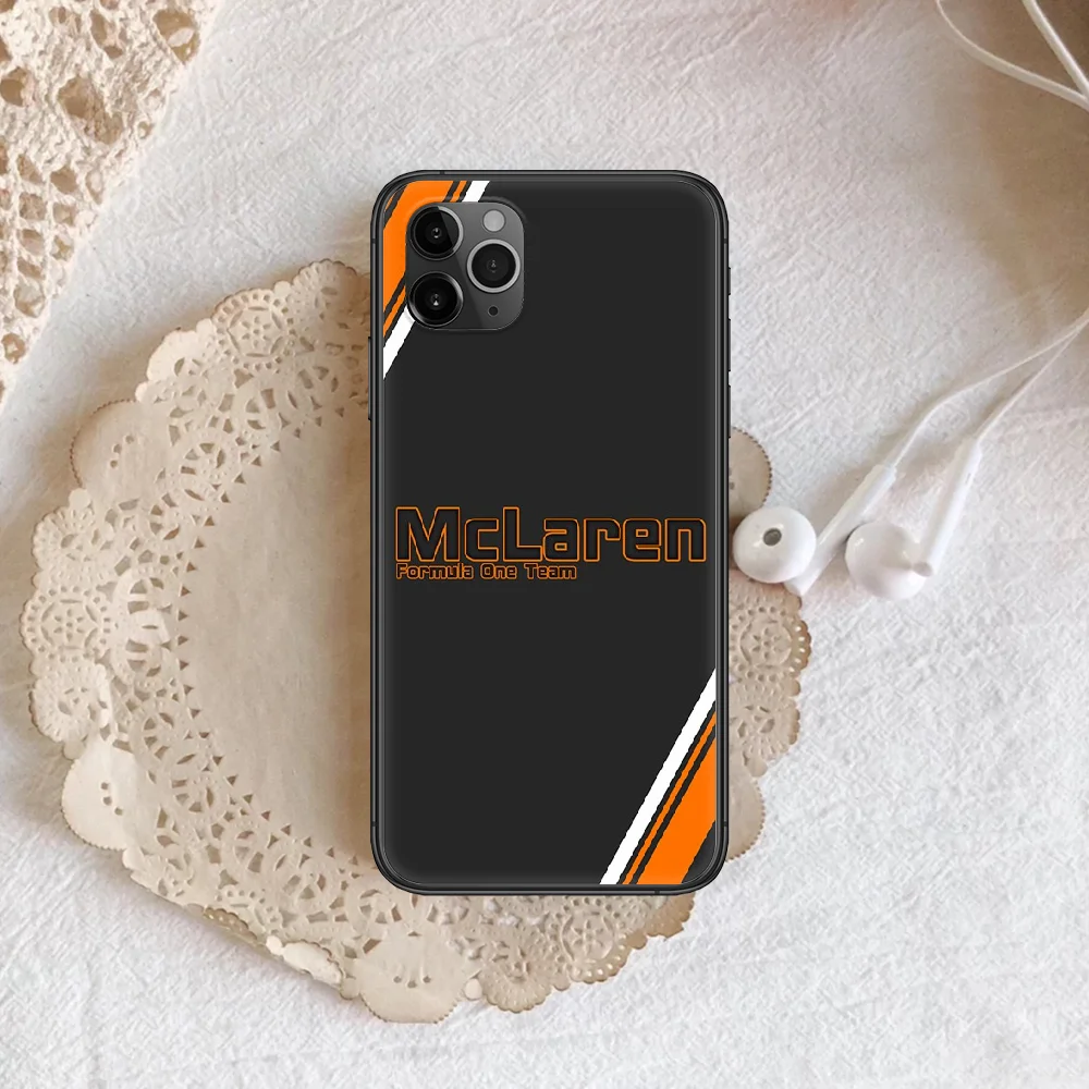 

Mclarens Car Logo Phone Case Cover Hull For iphone 5 5s se 2020 6 6s 7 8 12 mini plus X XS XR 11 PRO MAX black Coque Painting