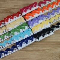 20mm cotton lace trim multi color fabric sewing accessories cloth wedding dress decoration ribbon craft supplies 50yards lc031