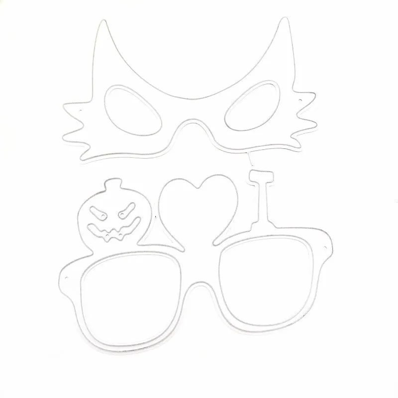 

Carbon Steel Metal Cutting Knife Mold Handmade Craft Stencil Album Decoration Embossing Scrapbook Paper Postcards Halloween Mask