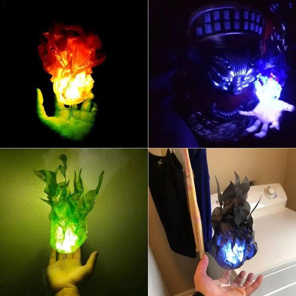

Halloween Home Floating Fireball Prop Exquisite Cosplay Luminous Wildfire Props Decoration