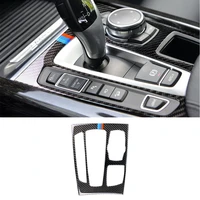 for bmw f15 f16 x5 x6 carbon fiber auto car stickers decorative trim covers for car interior center control gear shift panel