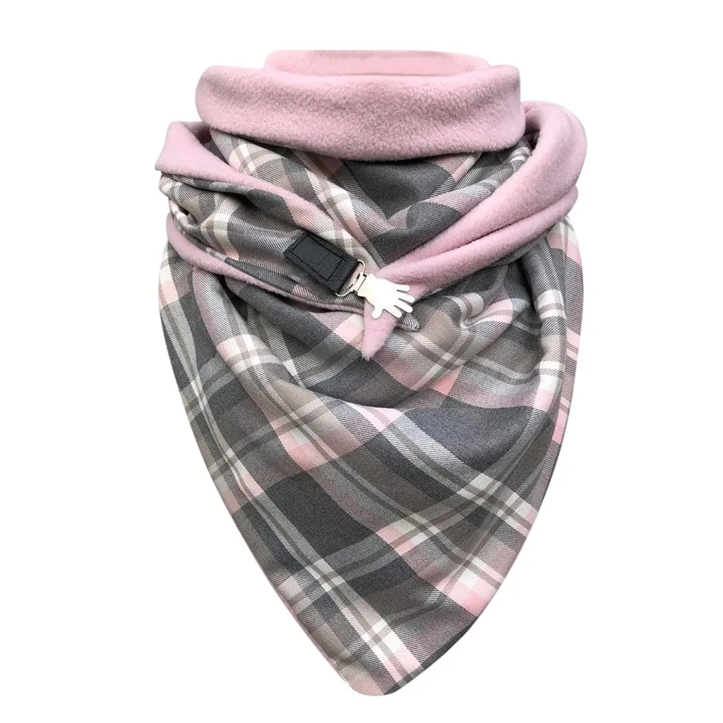 

Fashion Winter Scarf Women Soild Dot Printing Button Soft Wrap Casual Warm Shawls Scarf Scarves Women 2020 Shawls Foulard Femme