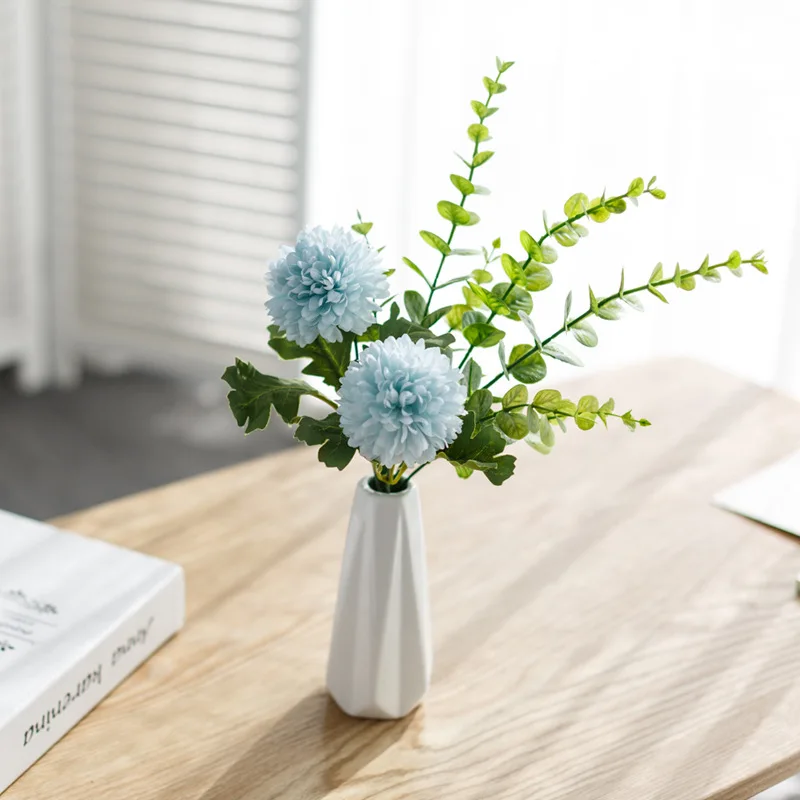 

1 Pieces 1 Bottle Wedding Artificial Peony Hydrangea Real Touch Simulation Silk Flowers Home Decoration