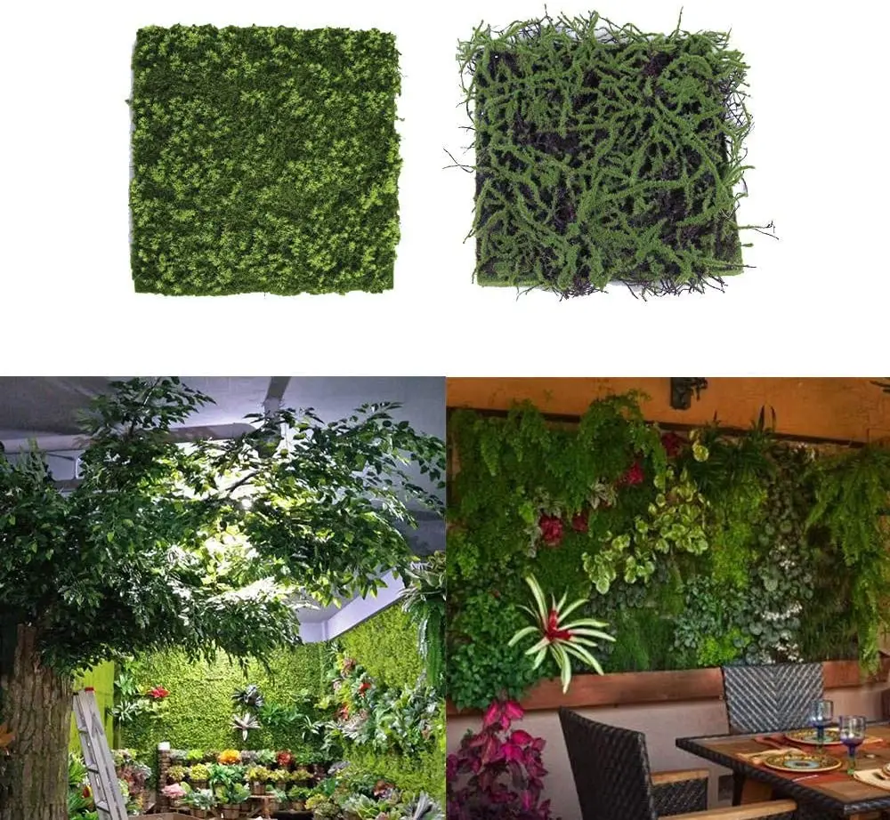 

1pcs 40cm*40cm Artificial Moss Lichen Simulation Fake Green Plants for Garden Patio Decoration