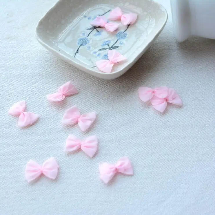 50 шт. оптовая продажа кружевная нашивка с бантом красивая Кружевная аппликация