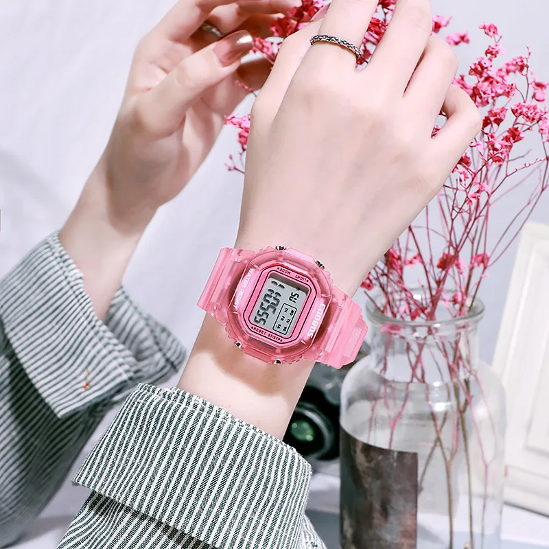 

Часы наручные цифровые унисекс, спортивные модные электронные светодиодные, подарок для женщин