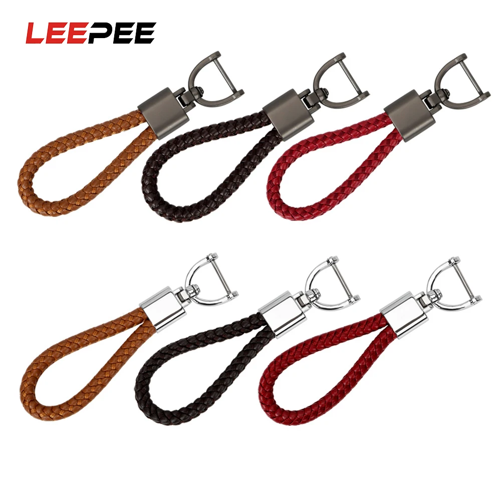 Металлические брелки для ключей кожаный держатель автомобильных ручной работы