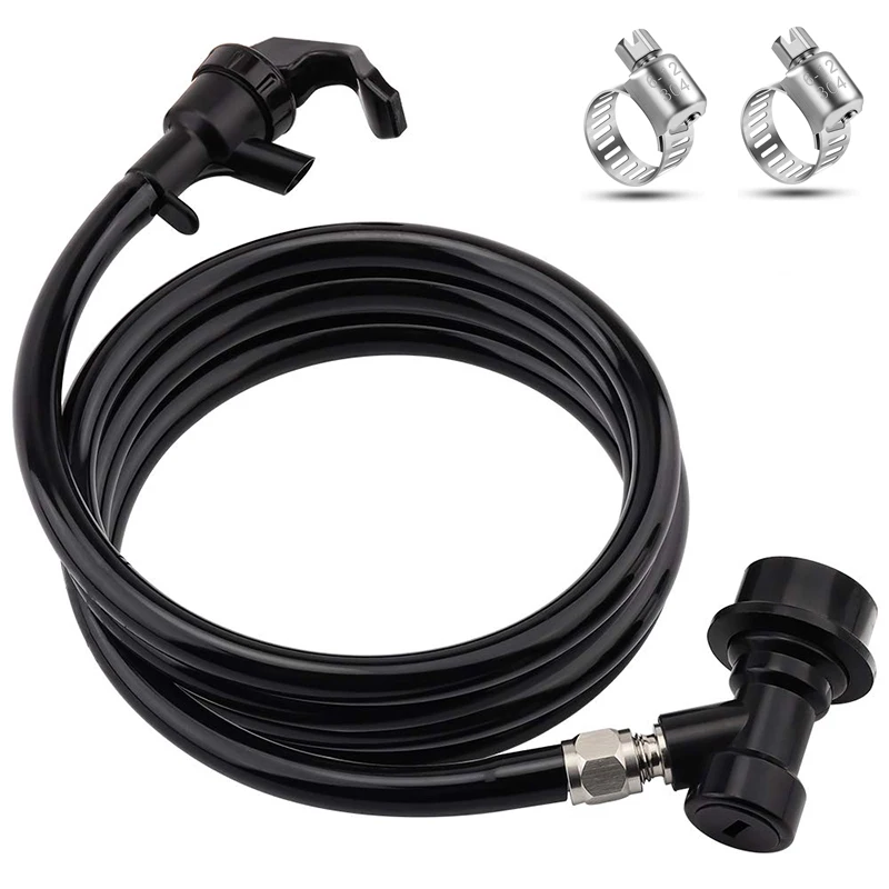 Кран для пикника с шаровым замком в сборе черная крутая трубка из ПВХ ручной кран