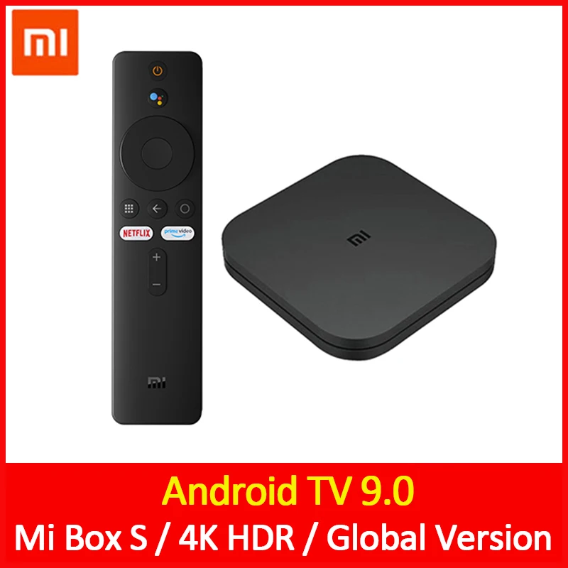 Оригинальная ТВ приставка Xiaomi Mi TV Box S 4K HDR Android 9 0 Ultra HD 2G 8G WIFI Google Cast Netflix IPTV