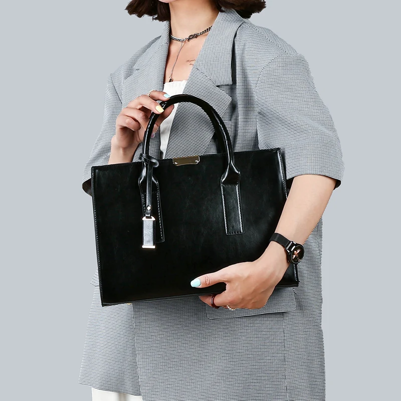 

Big Capacity Horizontal Square Women Handbag New Fashion Briefcase Shoulder Bag Casual Large Totes Woman Bag