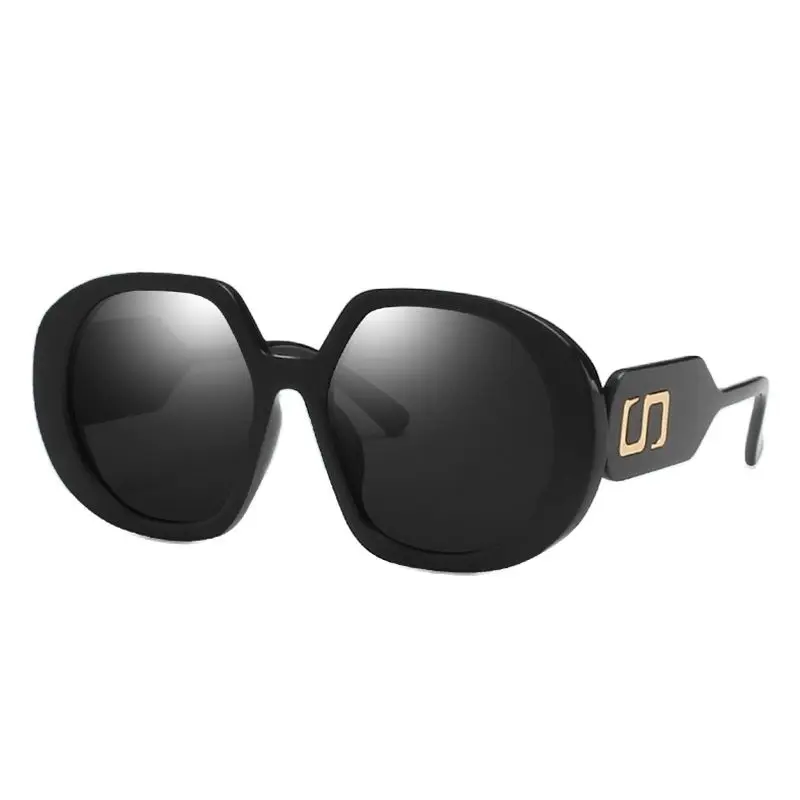 

Brand Hip Hop Punk Vintage Round Sunglasses Women Oversized Sunglass Woman Men Retro Black Rock Sun Glasses Shades Goggle