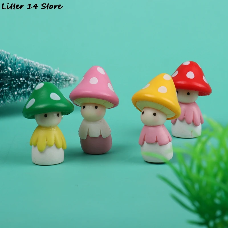 

1Pc Lovely Mushroom Doll Micro Landscape Bonsai Dollhouse Home Decor Gift Garden