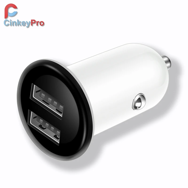 Автомобильное зарядное устройство CinkeyPro с двумя портами USB 5 В/3 1 а для iPhone Samsung