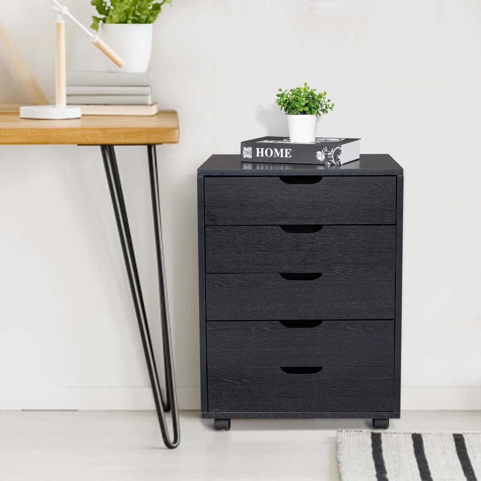 

Five Floors Bedside Table Household Simple Table Bedroom Multi-layer Shelf Living Room Multi-function Cabinet Storage Rack