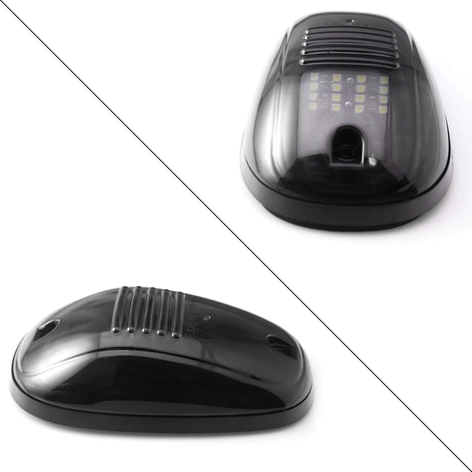 

Smoked Lens Cab Running Light 5pcs Driving Lights LED Rooftop Warning Lights