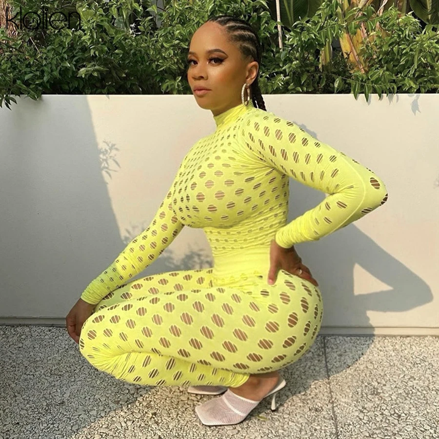 Женский спортивный костюм KLALIEN облегающий эластичный однотонный комплект из