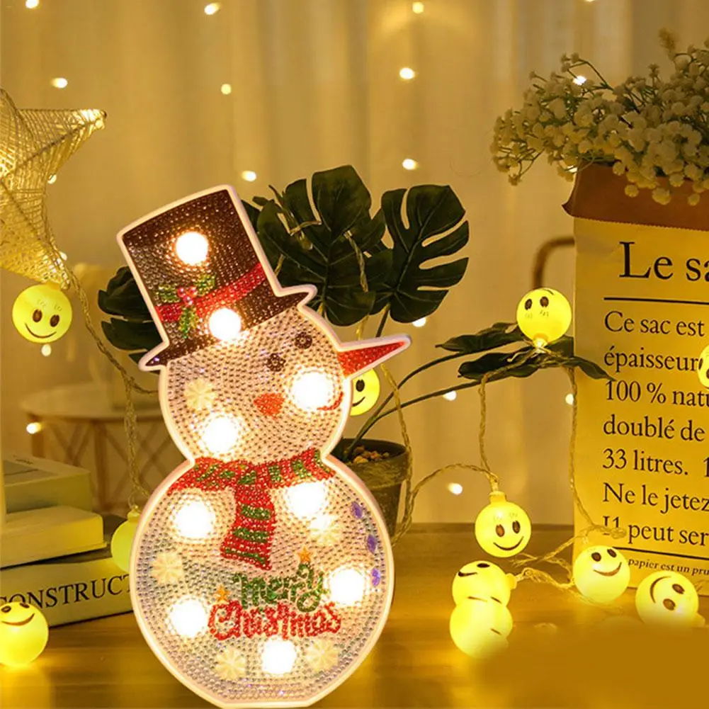 Светодиодный светильник DIY алмазная живопись ночник Рождественская елка