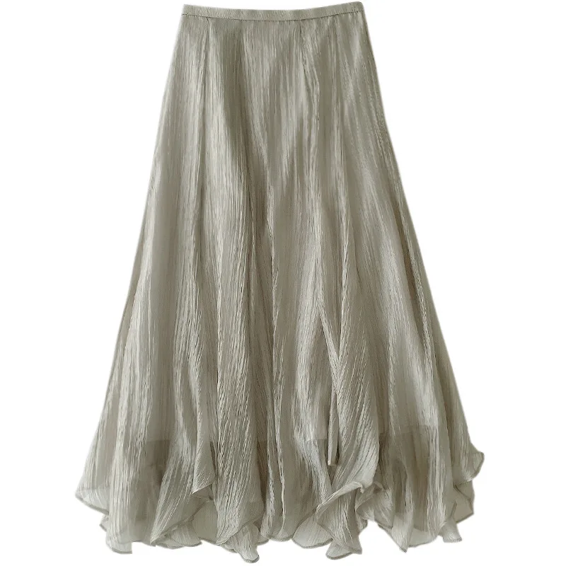 

High Waist Hip A Line Skirt Women Solid Spring Summer 2021 New Outwear Jupe Femme Slim All Match Faldas Mujer