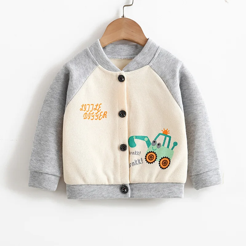 

Spring and Autumn Knitted Jacket for Girls Cute V-Neck Kids Long Sleeve Outerwear 1-5Y Boy Casual Coats Children Clothing Unisex