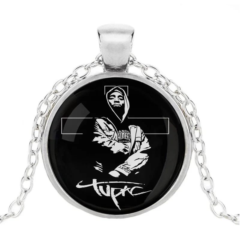 Rap Star 2Pac Tupac Shakur Necklace Pendant 3d Character Art Painting Hip Hop Torque Vintage Vinyl Jewelry DECOR For T Shirt | Украшения и