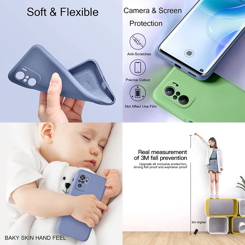 redmi note 10 pro 10 s 10s case liquid silicone soft covers full protector phone cases for xiaomi redmi note 10 note10 pro 10 s free global shipping