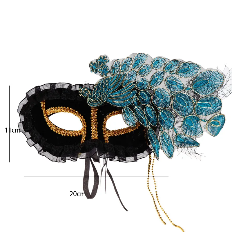 Новинка модные павлины элегантные маски для вечеринок Хэллоуин Рождество аксессуары для волос для женщин девочек 2019.