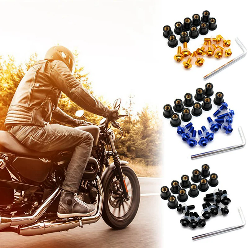 Ветровое стекло Комплект болтов и винтов подходит для Suzuki GSXR1000 K1 K3 K5 K7 K9|Боковые